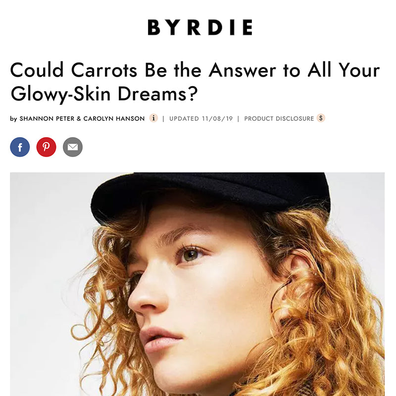 Byrdie: Could Carrots Be the Answer to All Your Glowy-Skin Dreams?