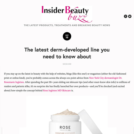 Insider Beauty Buzz: The latest derm-developed line you need to know about