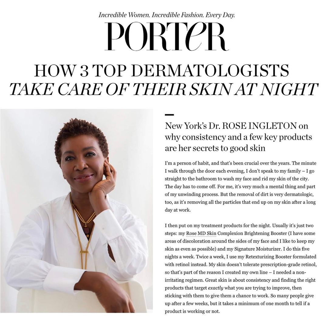 Porter: How Dermatologists Take Care Of Their Skin At Night