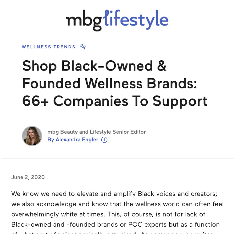 mindbodygreen: Shop Black-Owned & Founded Wellness Brands: 66+ Companies To Support